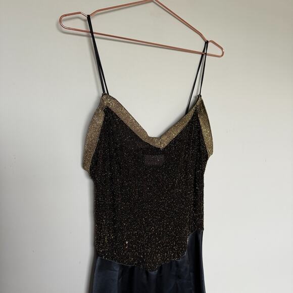 Intime of California VTG Womens Lingerie Dress L Babydoll Black Sexy Whimsigoth - Picture 3 of 7